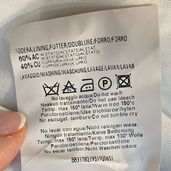 ZANELLA Men’s dark grey thin striped wool pants. Sz 38 waist and 28” inseam. - Picture 12 of 12